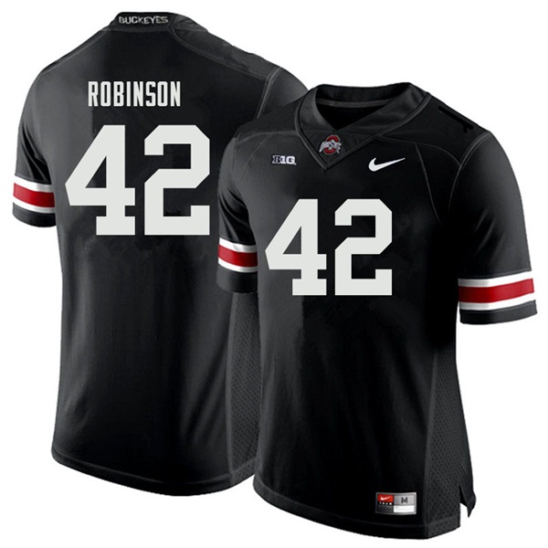 Ohio State Buckeyes #42 Bradley Robinson College Football Jerseys Sale-Black